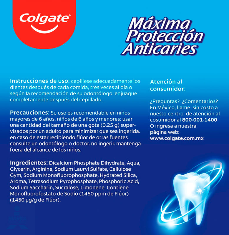 Crema Dental Colgate Máxima Protección Anticaries 50 ml