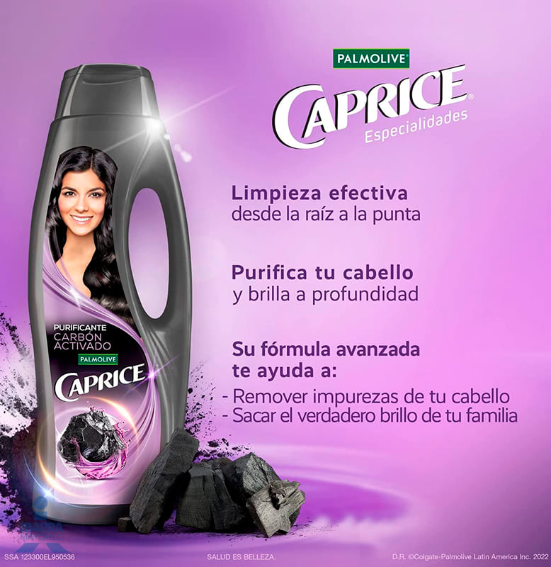 Shampoo Caprice Carbón Activado Purificante 750 ml