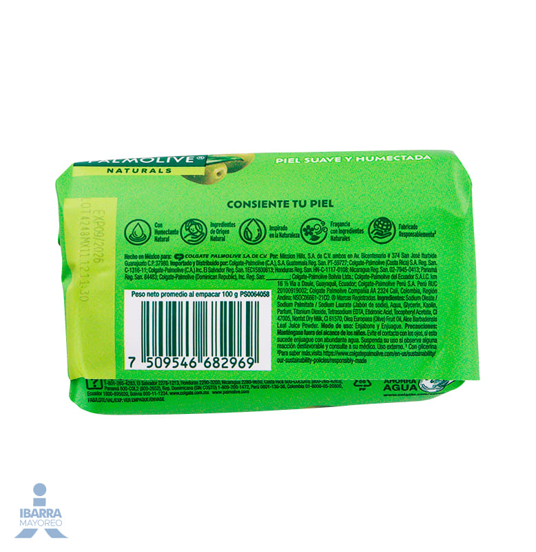 Jabón de tocador Palmolive Naturals Aloe Oliva 100 g