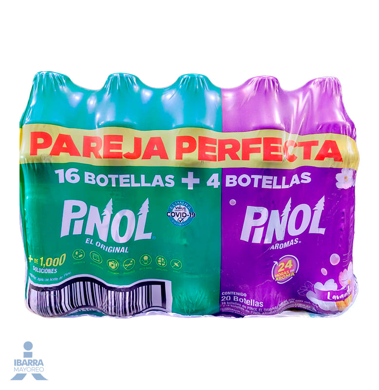 Limpiador Pinol Original 16/500 ml + 4 Pinol Lavanda 500 ml