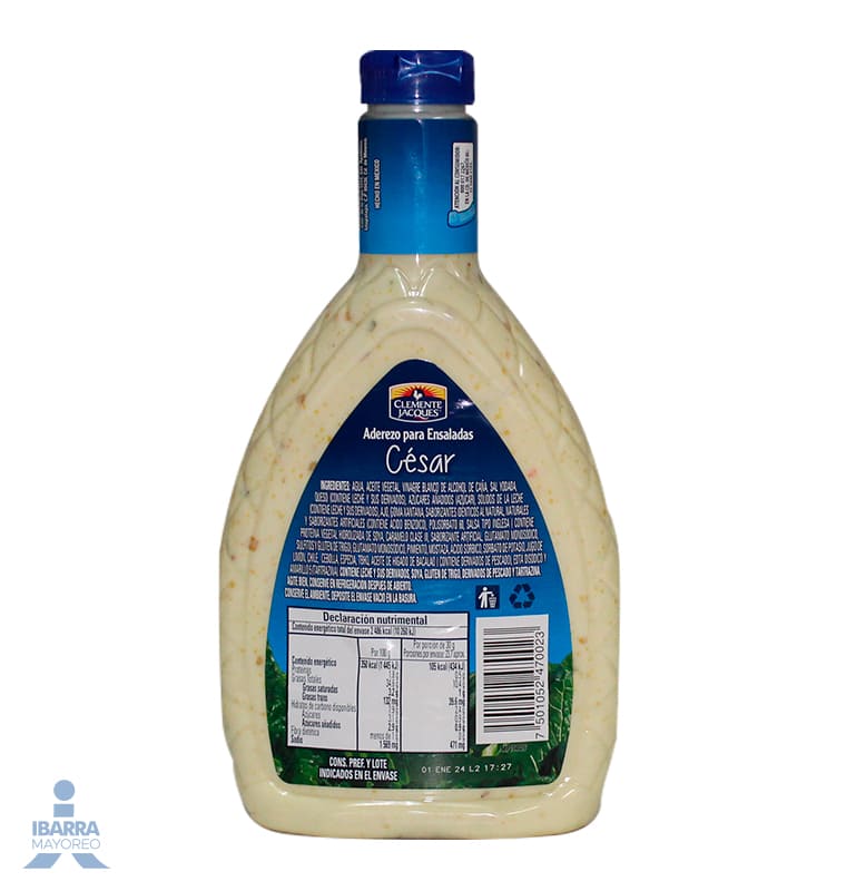 Aderezo Clemente Jacques César 710 g