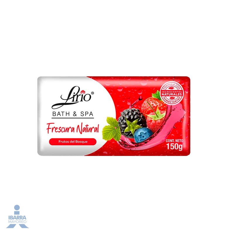Jabón de tocador Lirio Frutos del Bosque 150 g