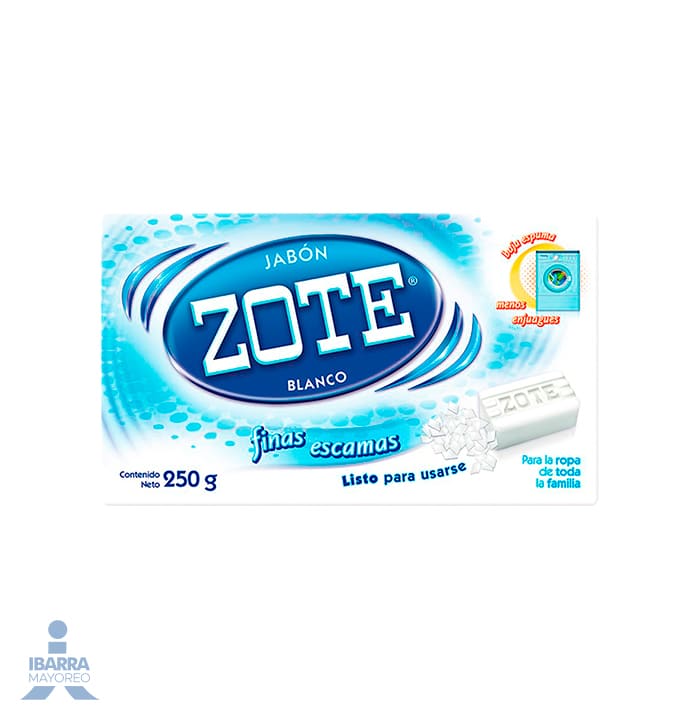 Jabón Zote Blanco Escamas 250 g