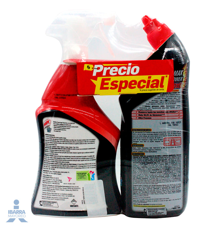 Limpiador Harpic Power Ultra 750 ml + Harpic Baños 650 ml
