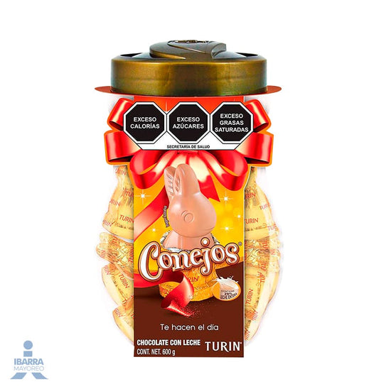 Chocolate Turin Conejo Vitrolero 30 pzas