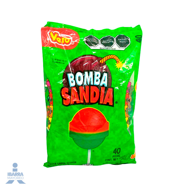 Paleta Vero Bomba Sandía 40 pzas.