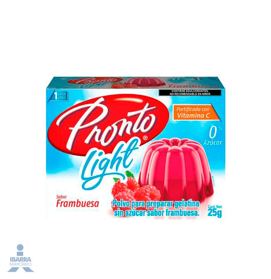 Gelatina Pronto Frambuesa Light 25 g