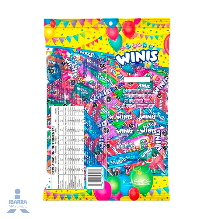 Dulce Winis Bolsa Piñatera Surtida 1.6 kg