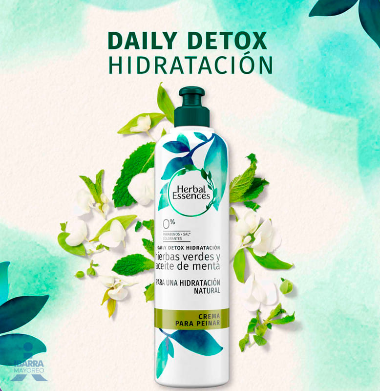 Crema para Peinar Herbal Essences Hierbas Verdes 300 ml