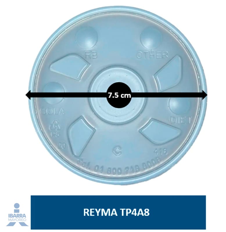 Tapa Plástico Reyma TP4A8 50 pzas.