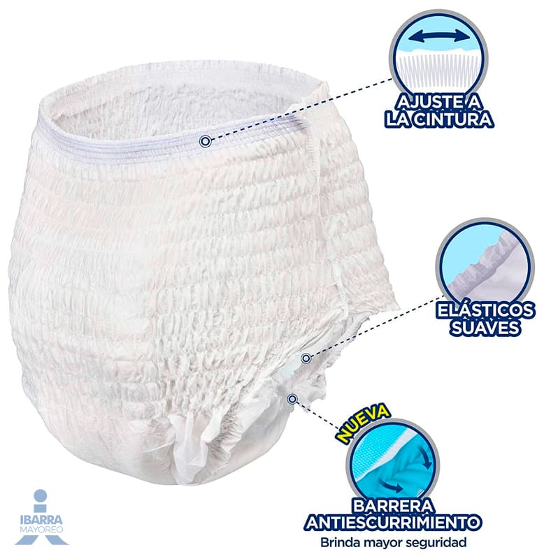 Pañal Tena Adulto Pants Maxi Protect Grande 10 pzas.