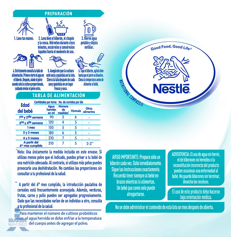 Fórmula Infantil NAN 1 Optimal Pro 0 a 6 meses 1.2 kg