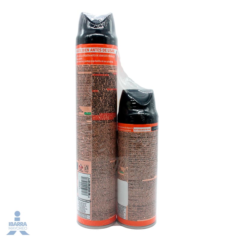 INSECTICIDA RAID CASA Y JARDIN AEROSOL 400 ML+CASA/J.226 ML.