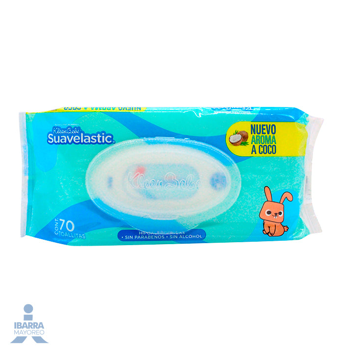 Toallitas Húmedas KleenBebé Suavelastic Vitta E 70 pzas.