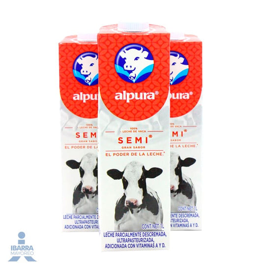 Leche Alpura Semidescremada 1 L