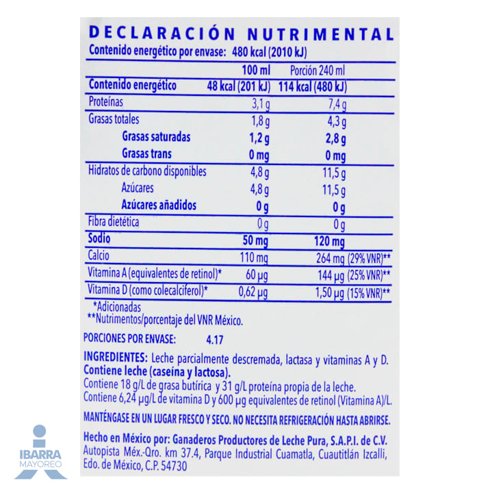 Leche Alpura Deslactosada 1 L