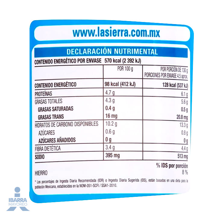 Frijol Negro Refrito La Sierra 580 g