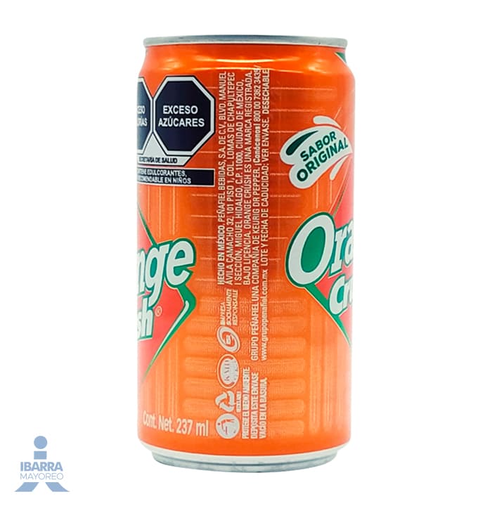 Refresco Orange Crush Original Lata 237 ml