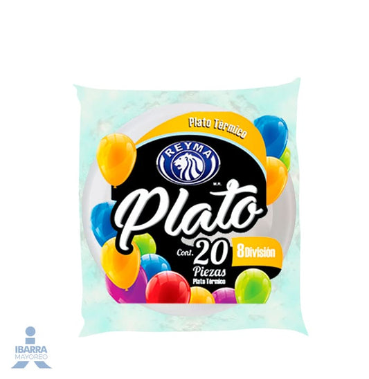 Plato Térmico Reyma División no. 8 20 pzas.