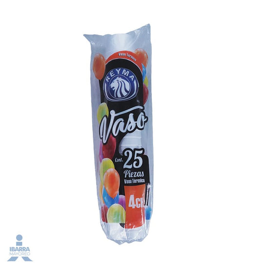 Vaso Térmico Reyma no. 4 CH 25 pzas.