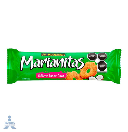 Galletas La Moderna Marianitas Coco 185 g
