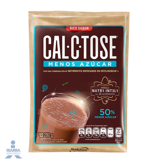 Chocolate Cal-C-Tose 50% Menos Azúcar Bolsa 280 g
