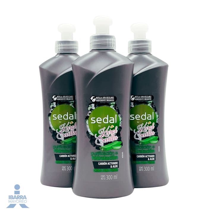 Crema para peinar Sedal Carbón Activado & Aloe 300 ml
