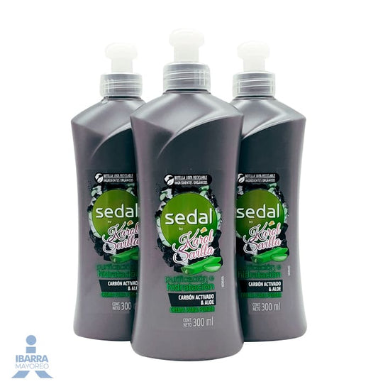 Crema para peinar Sedal Carbón Activado & Aloe 300 ml