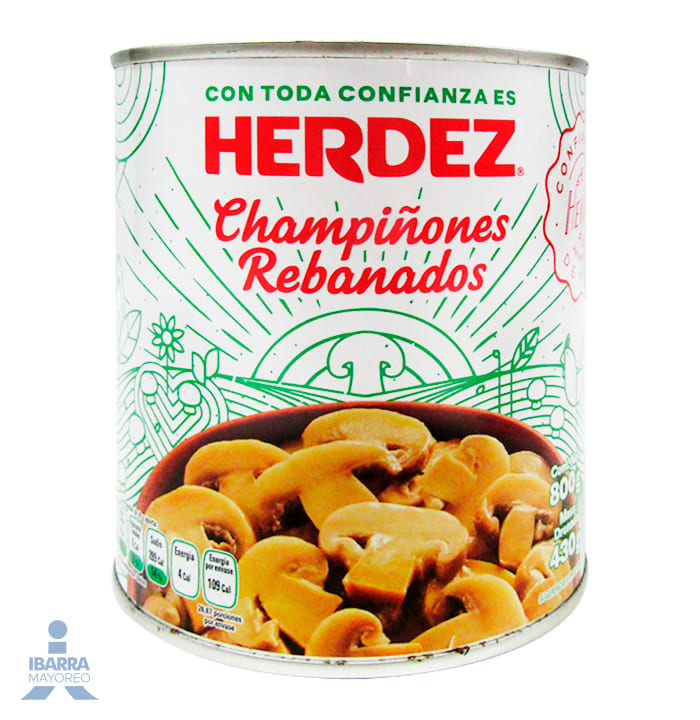 Champiñón Rebanado Herdez Importado 800 g