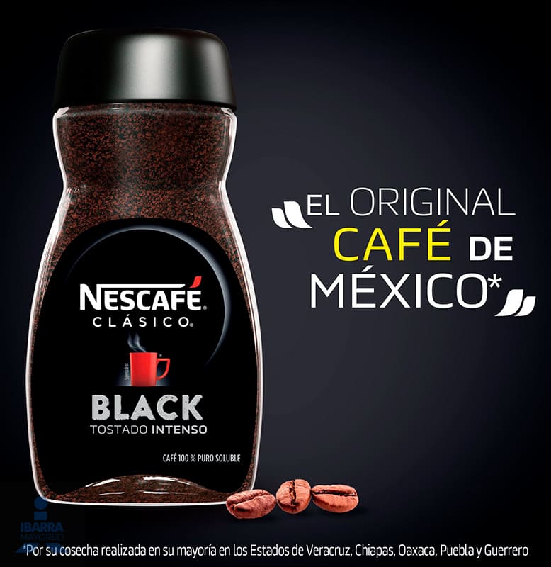 Café soluble Nescafé Clásico Black frasco 40 g