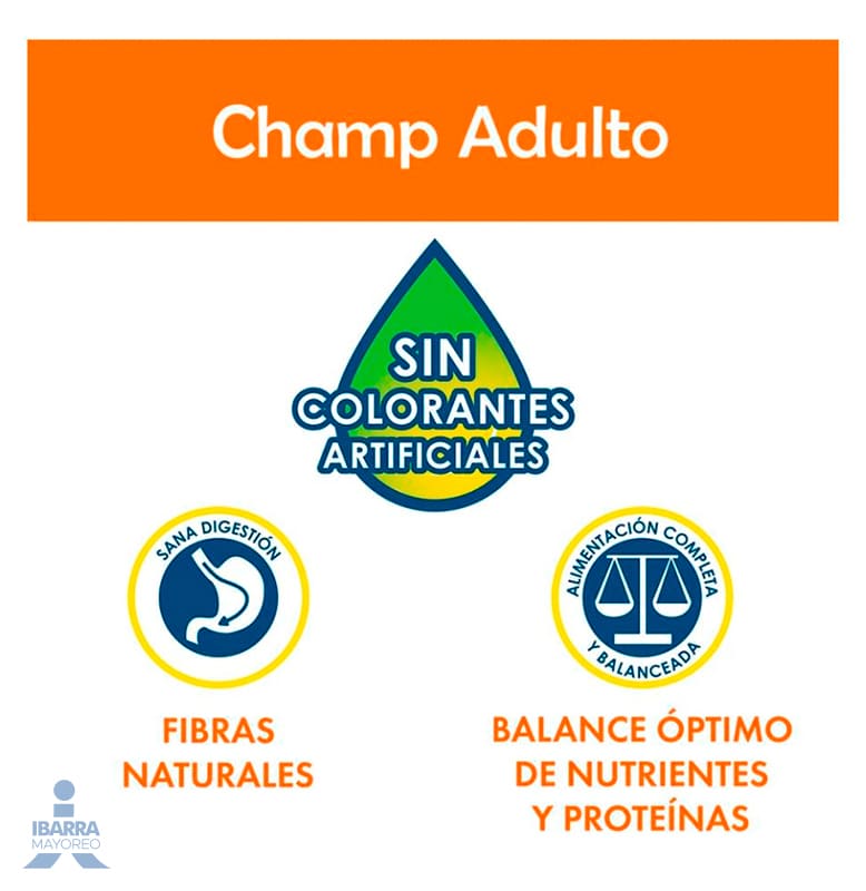 Alimento Champ Adulto Res 2 kg