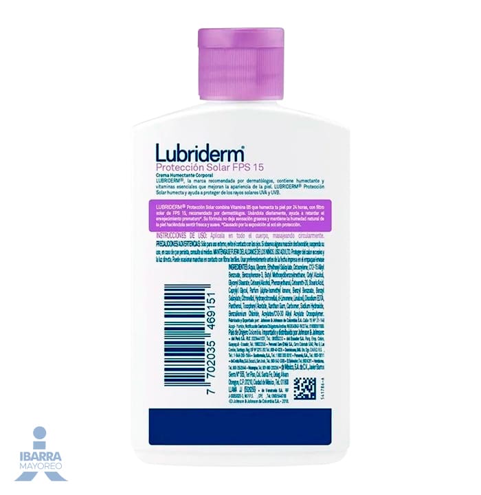 Crema Lubriderm Protección Solar FPS 15 120 ml