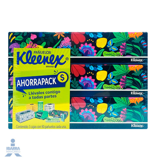 Pañuelo Kleenex Ahorrapack 3/90 pzas.
