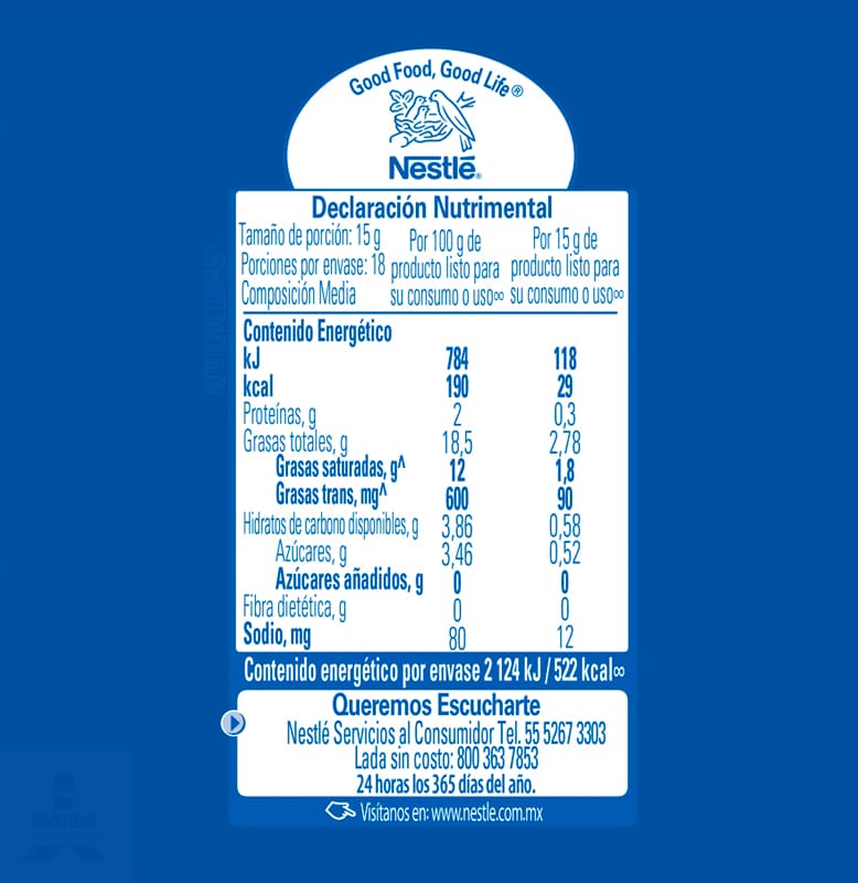 Media Crema Nestlé 225 g GRATIS 20%