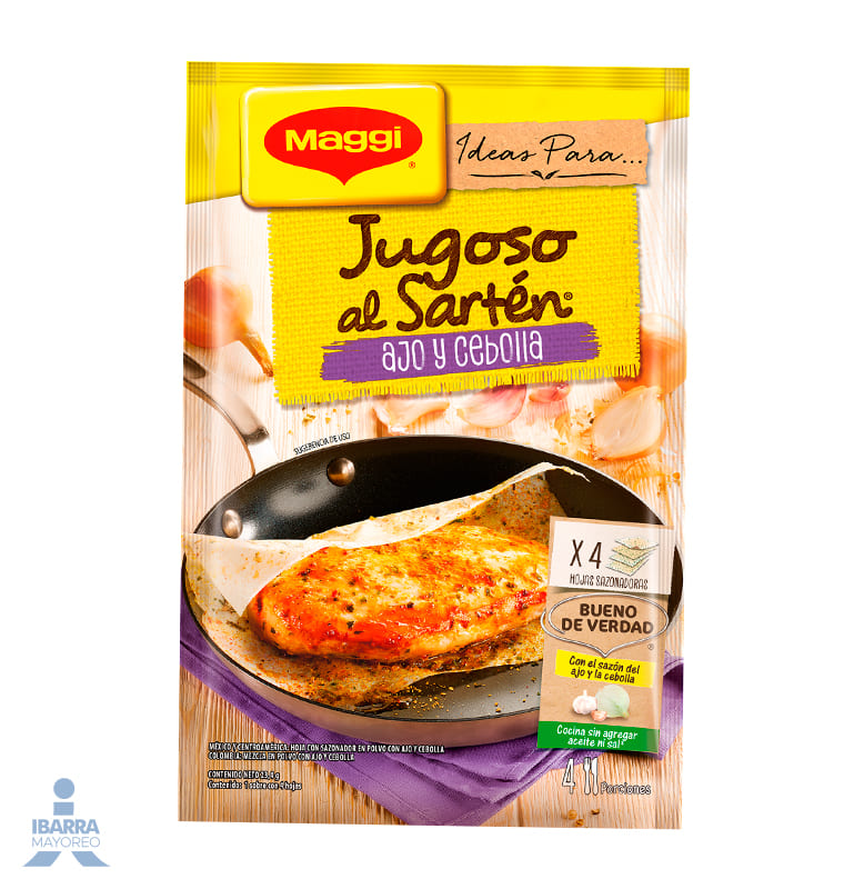 Hoja sazonadora Maggi Jugoso al Sartén Ajo y Cebolla 23.7 g