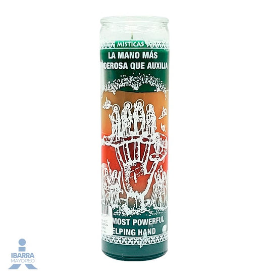 Veladora Mística Mano Poderosa 105C