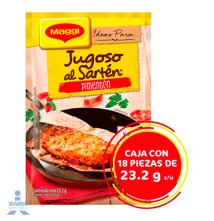 Hoja sazonadora Maggi Jugoso al Sartén Pimentón 23.2 g
