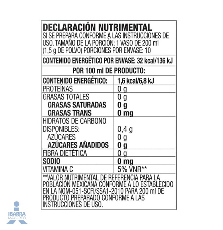 Bebida en Polvo Zuko Sabor Guayaba 13 g