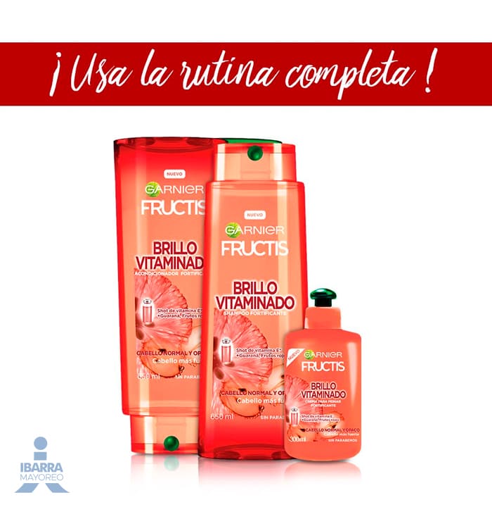 Acondicionador Garnier Fructis Brillo Vitaminado 650 ml