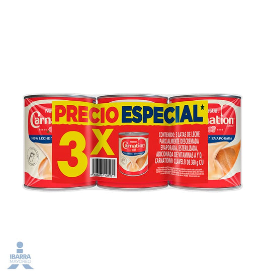 Leche Carnation Evaporada 3/360 g