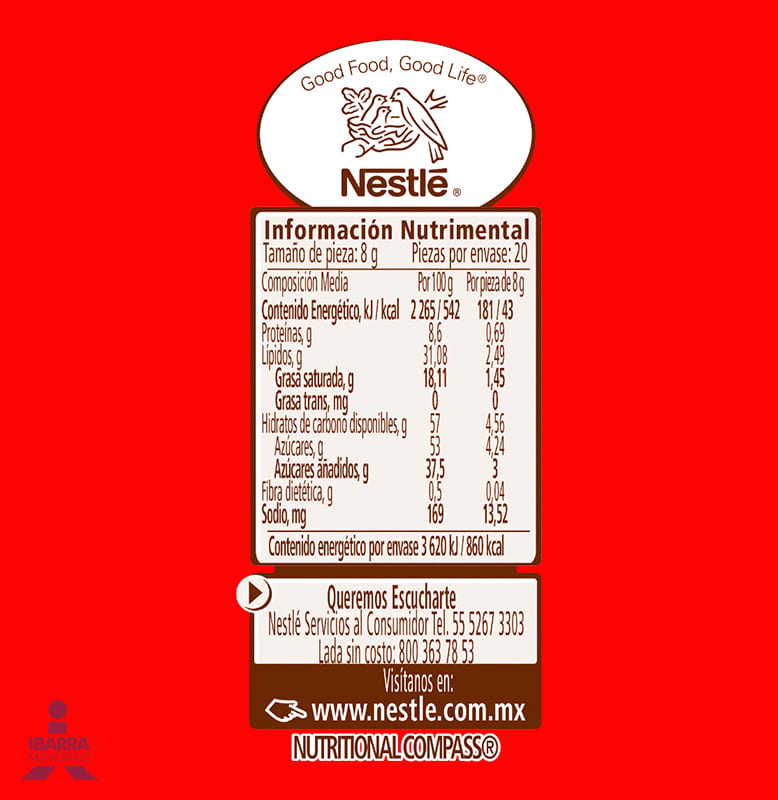 Chocolate Carlos V Stick Blanco bolsa con 20 piezas 8 g c/u