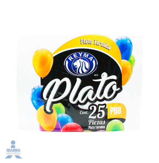Plato Térmico Reyma Hondo Ph-8 25 pzas.