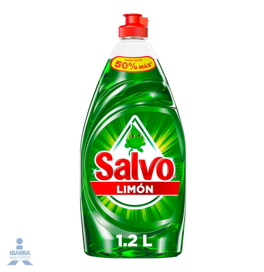 Detergente Lavatrastes Líquido Salvo Limón 1.2 L