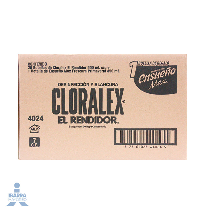 Blanqueador Cloralex 20/500 ml GRATIS Ensueño 450 ml
