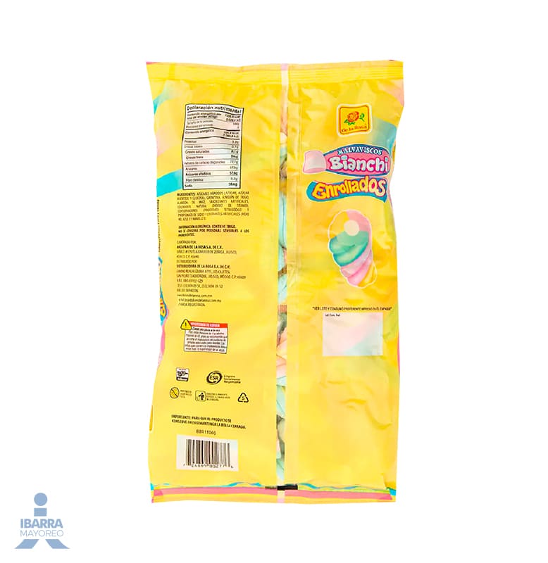 Malvavisco de la Rosa Bianchi Enrollados 400 g