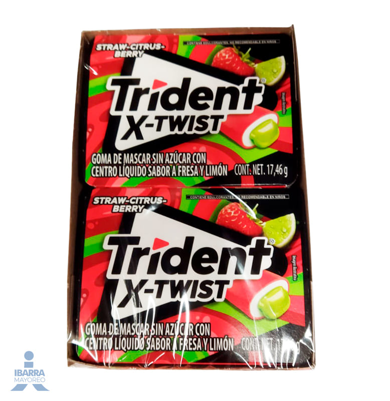 Chicle Trident X-Twist Strawberry 8/17.5 g