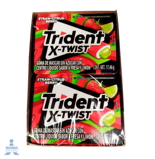 Chicle Trident X-Twist Strawberry 8/17.5 g