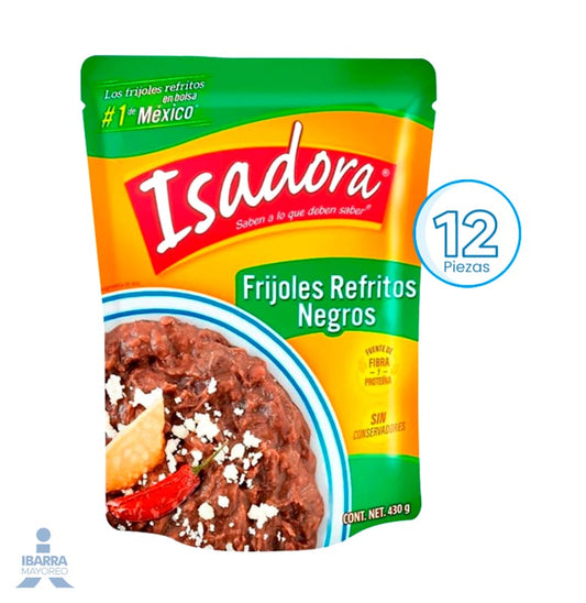 Frijol Negro Refrito Isadora 12/430 g