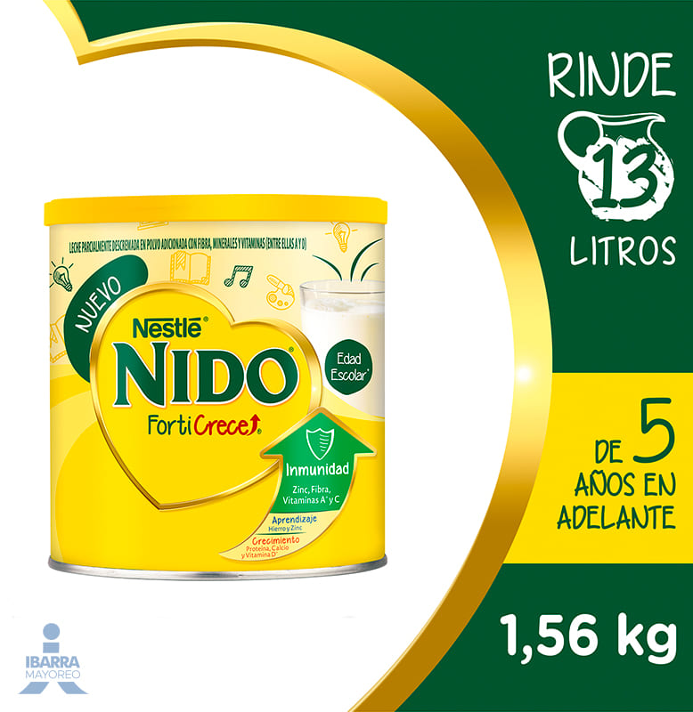 Leche Nido Forticrece Lata 1.56 kg