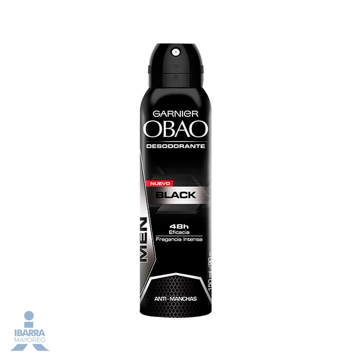 Desodorante Obao Hombre Black Aerosol 150 ml